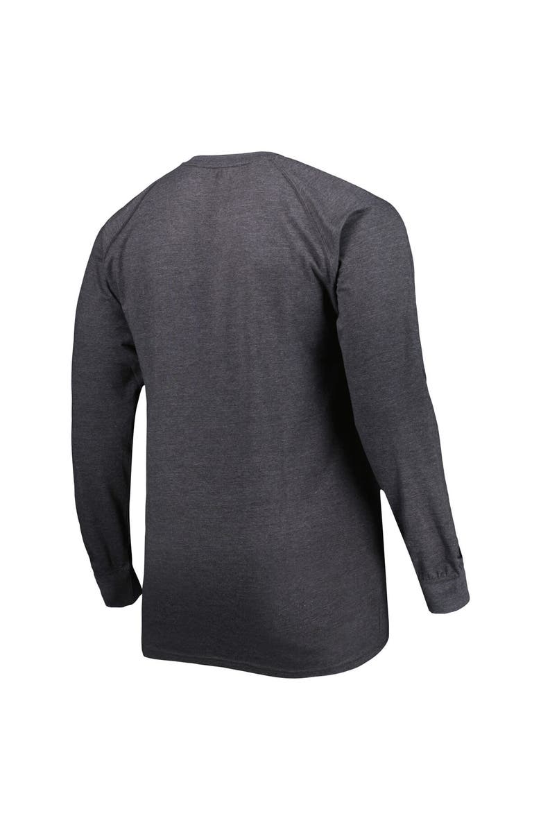 PROFILE Men's Heather Gray Texas A&M Aggies Big & Tall Two-Hit Long Sleeve T-Shirt, Alternate, color,