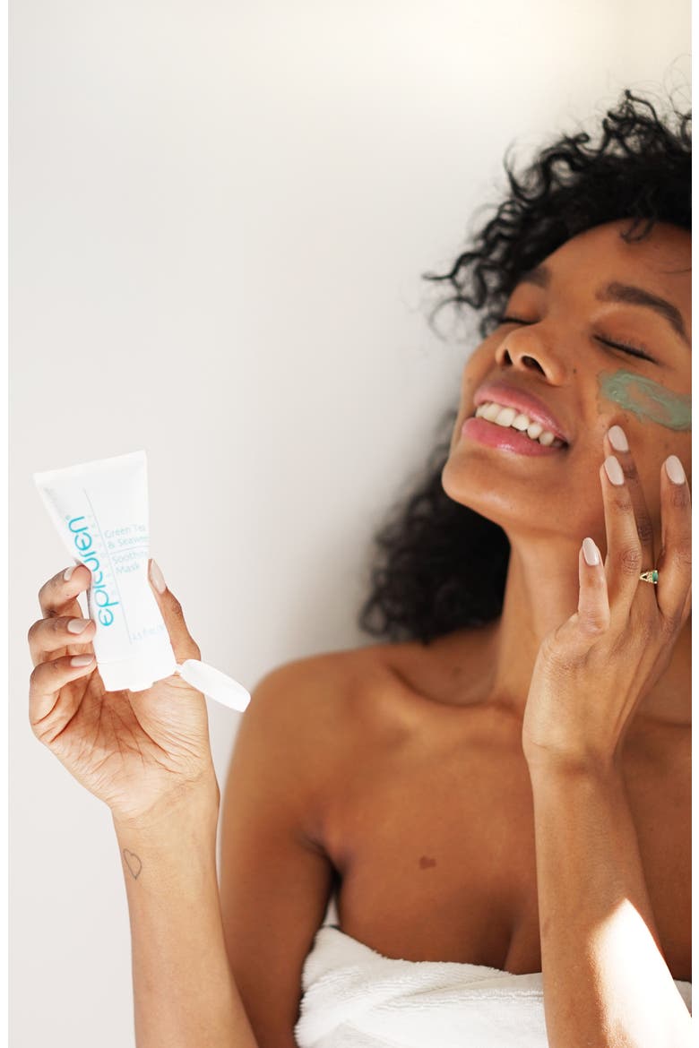 Green Tea & Seaweed Soothing Mask, Alternate, color, Green