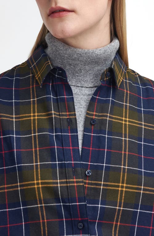 Barbour Elishaw Relaxed Fit Check Button-up Shirt In Blue