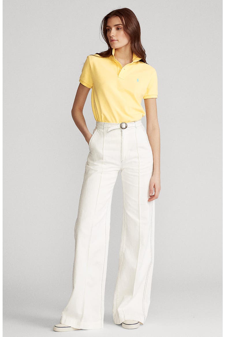 Classic Fit Cotton Piqué Knit Polo, Alternate, color, CORN YELLOW