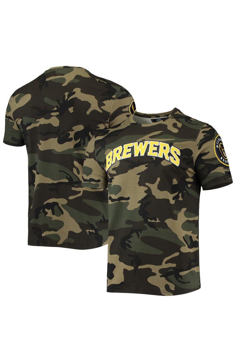 PRO STANDARD Men's Pro Standard Camo Milwaukee Brewers Team T-Shirt, Main, color, 