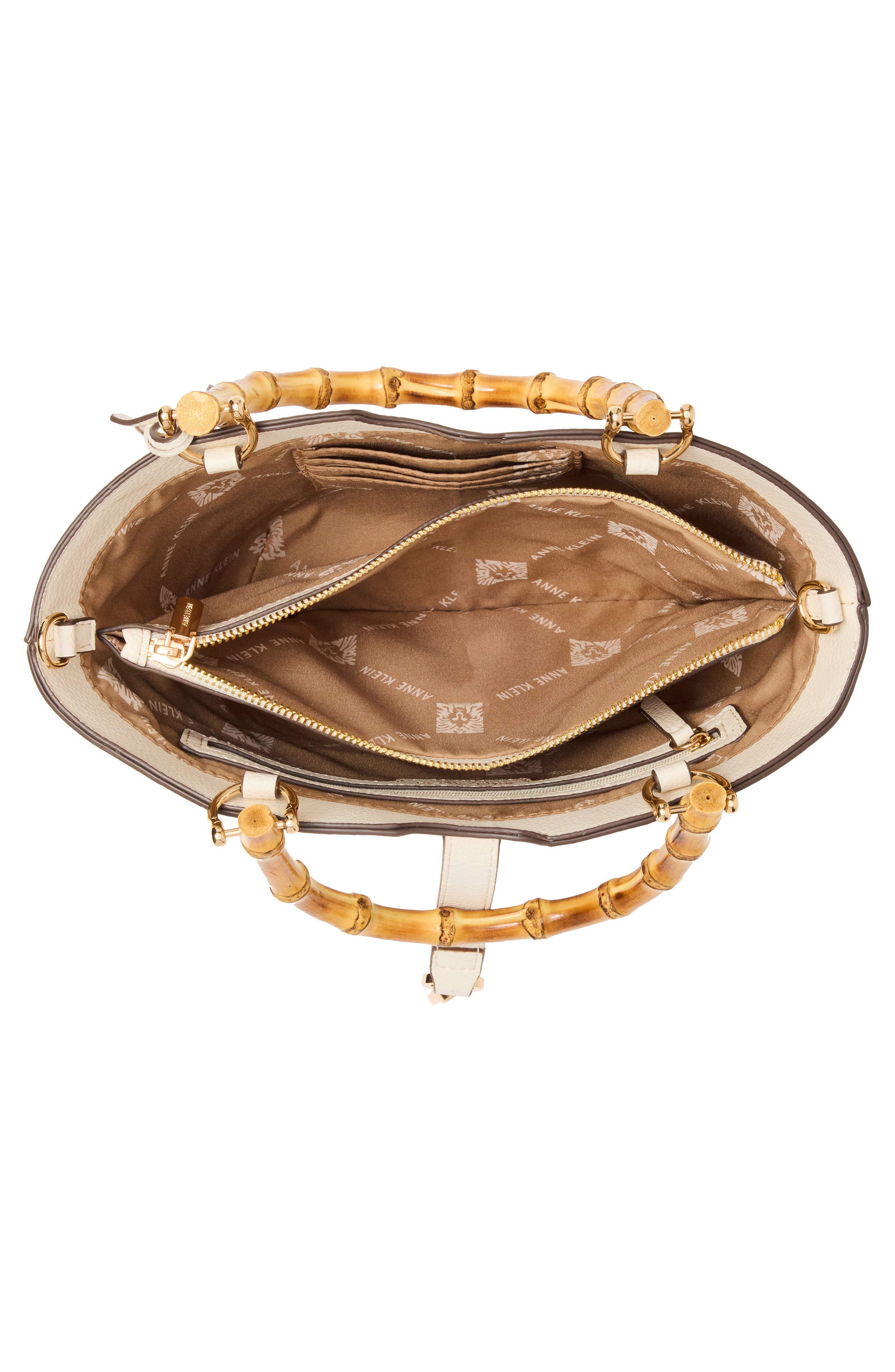 Anne Klein Rounded Mini Tote, Alternate, color, Pearl