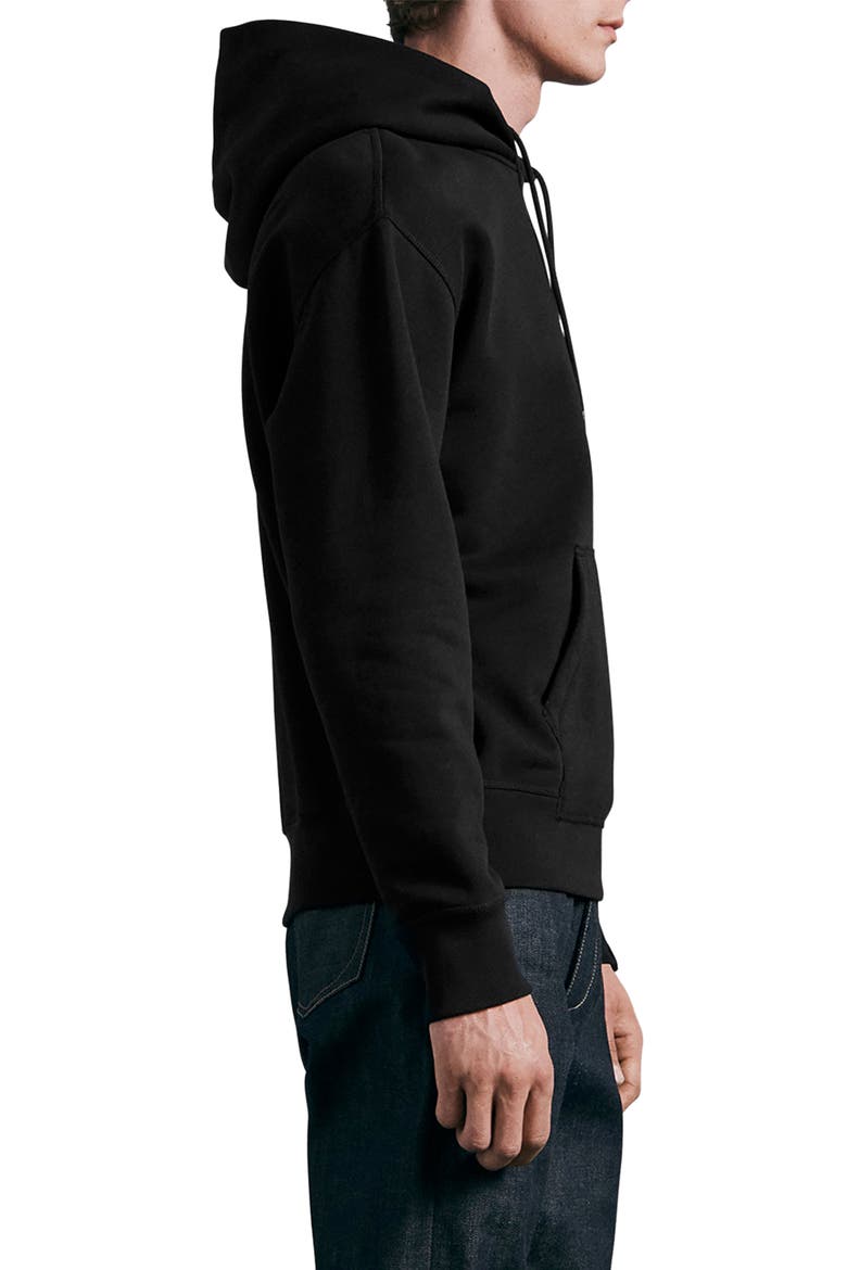 ICONS Damon Slub Hoodie, Alternate, color, BLACK