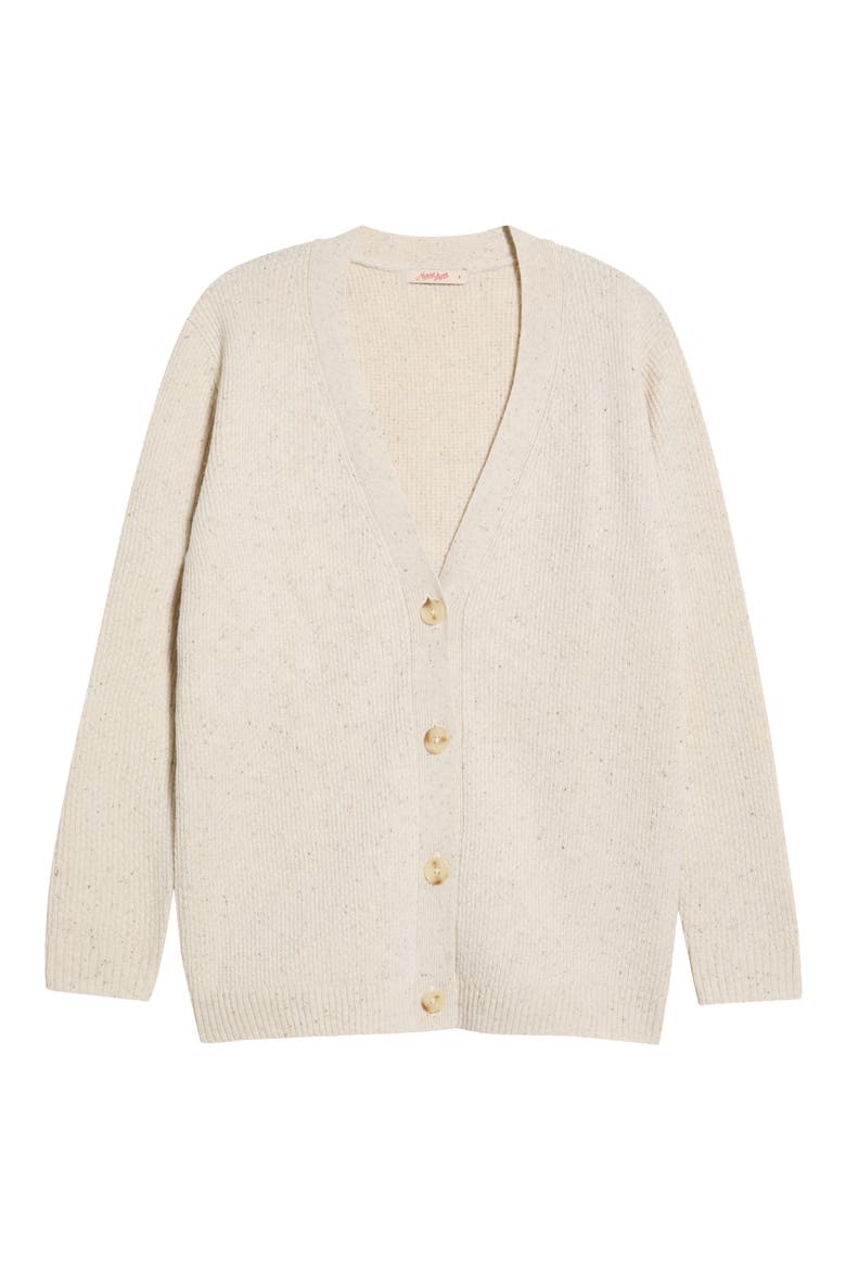 Merino Wool Boyfriend Cardigan, Main, color, CREAM