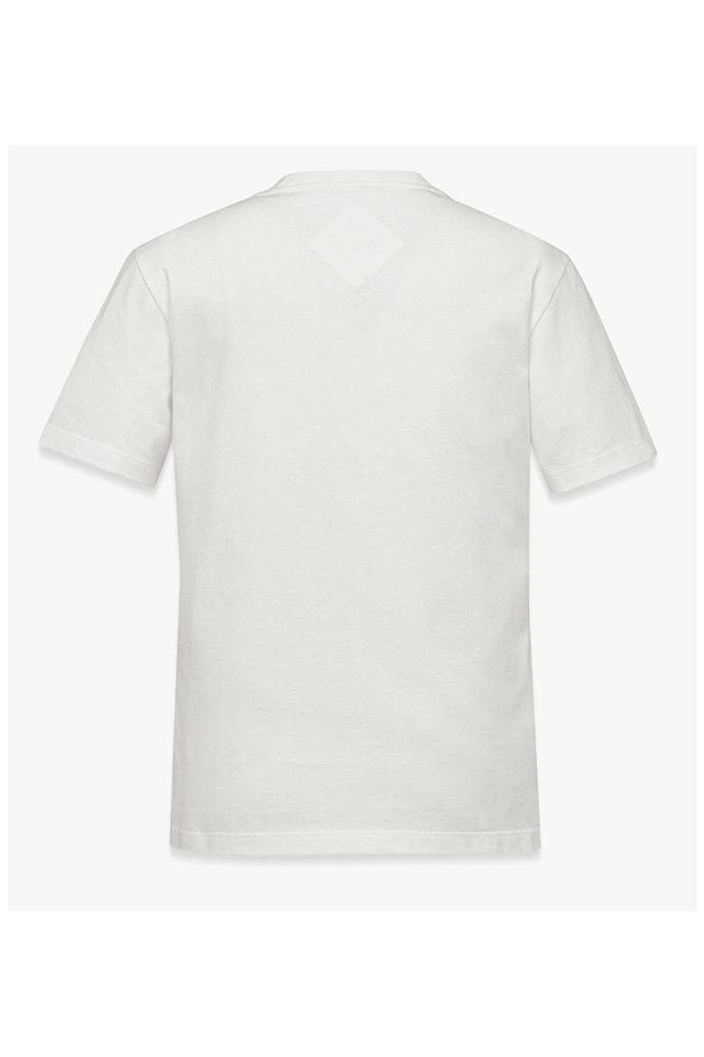 Logo Print T-Shirt in Organic Cotton, Alternate, color, White