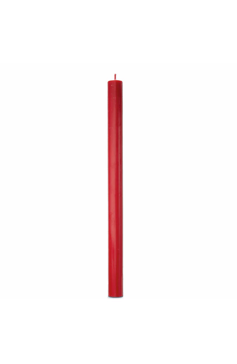 tag Color Studio Straight Taper Unscented Paraffin Wax Candle, Main, color, Red