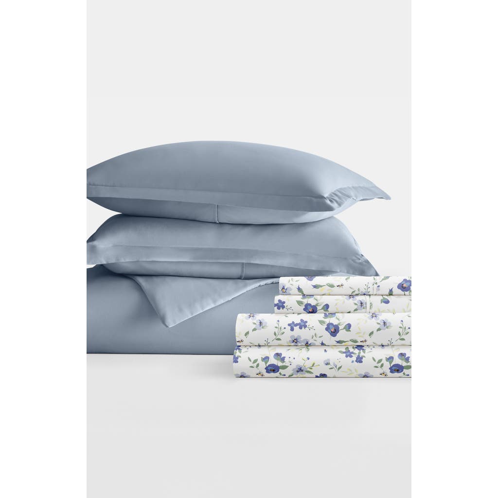 Homespun Bundle Duvet Set In Light Blue