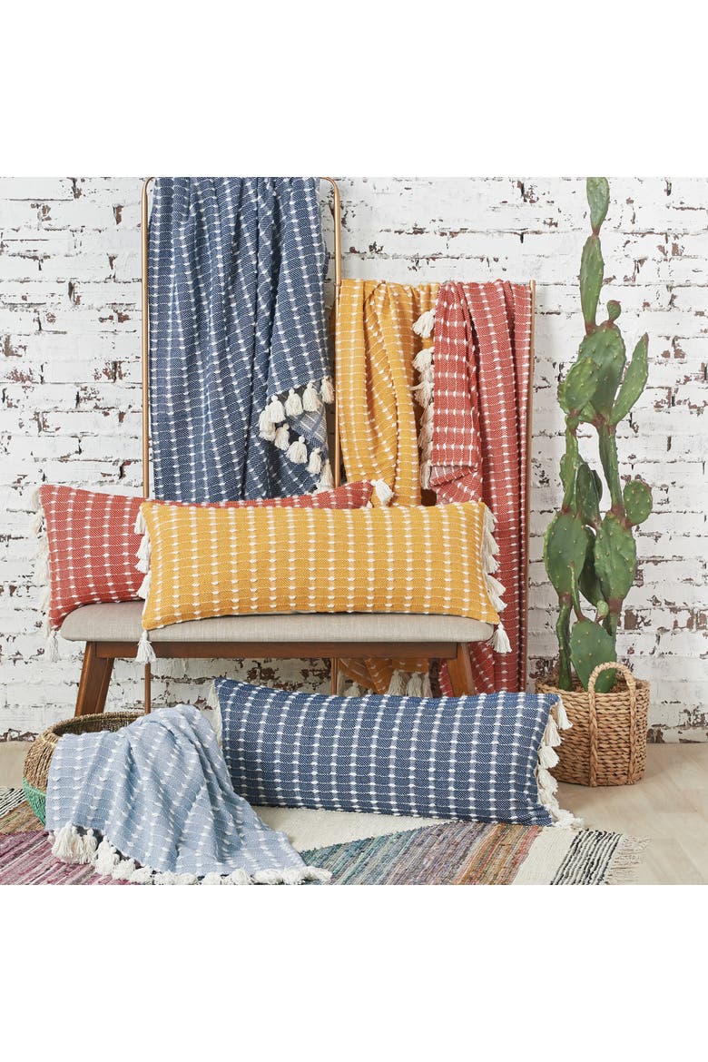 50" x 60" Riley Woven Throw, Alternate, color, Yellow