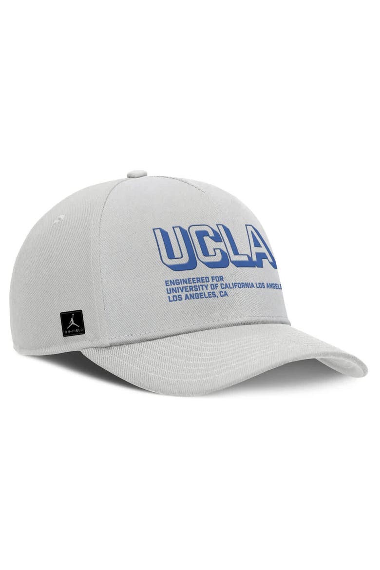 Men's Jordan Brand Gray UCLA Bruins 2025 Sideline Dust Pinched Rise Adjustable Hat, Alternate, color, Gray