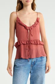 Vigoss Ruffled Trim Camisole