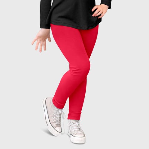 Girls 100% Soft & Breathable Cotton Sensory Friendly Leggings (Toddler, Little Kid & Big Kid)