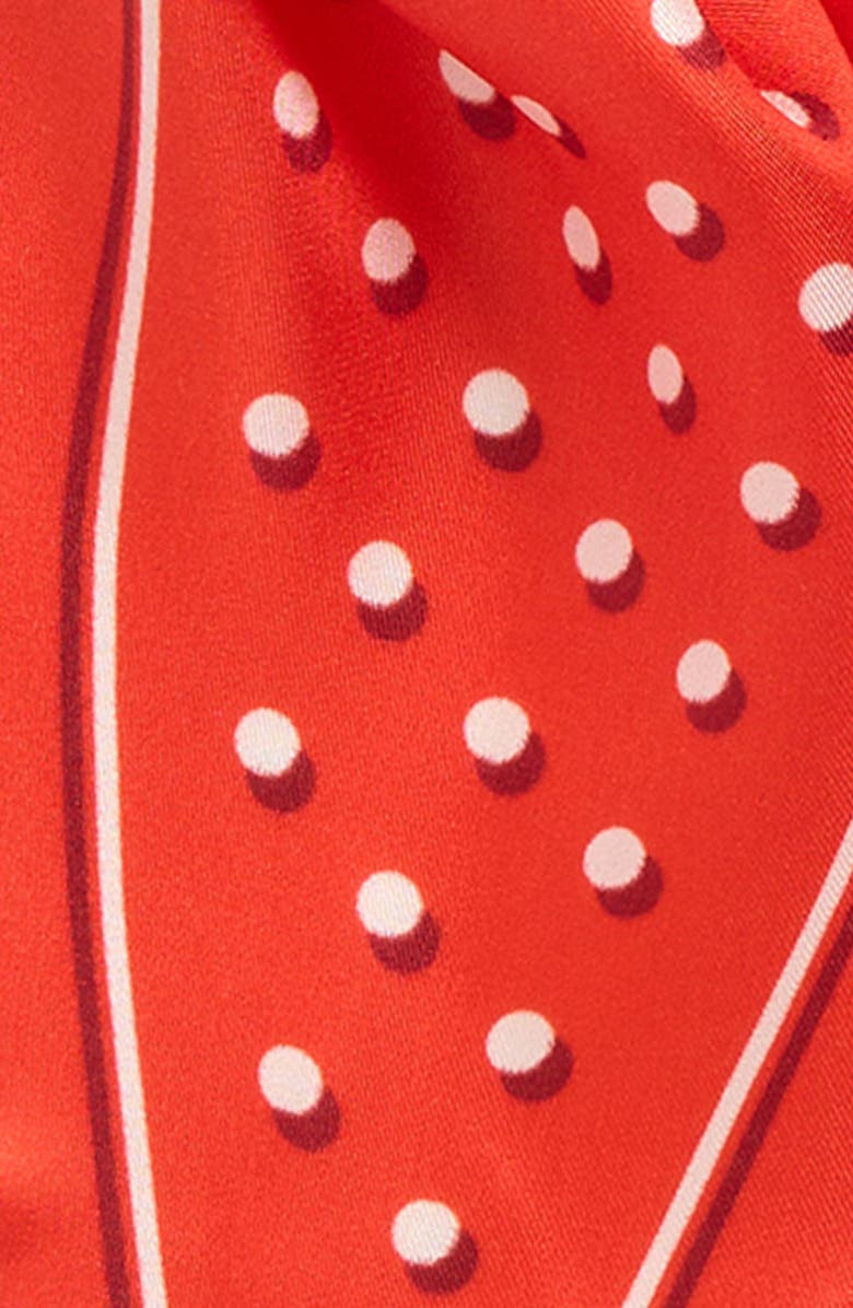 Echo Dot Silk Diamond Scarf, Alternate, color, Fiesta Orange