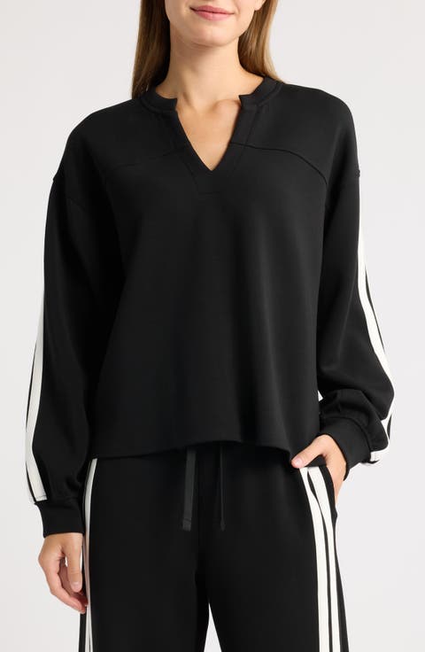 Stripe Pullover Sweatshirt