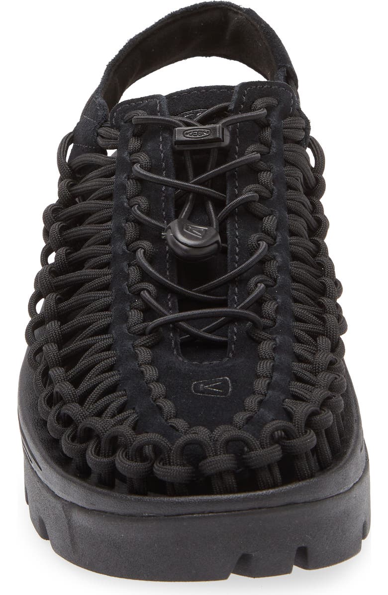KEEN Uneek Platform Sandal, Alternate, color, Black/ Black