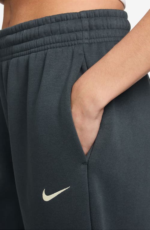 Nike Sportswear Phoenix Fleece High-waisted Oversized Sweatpants In Blue