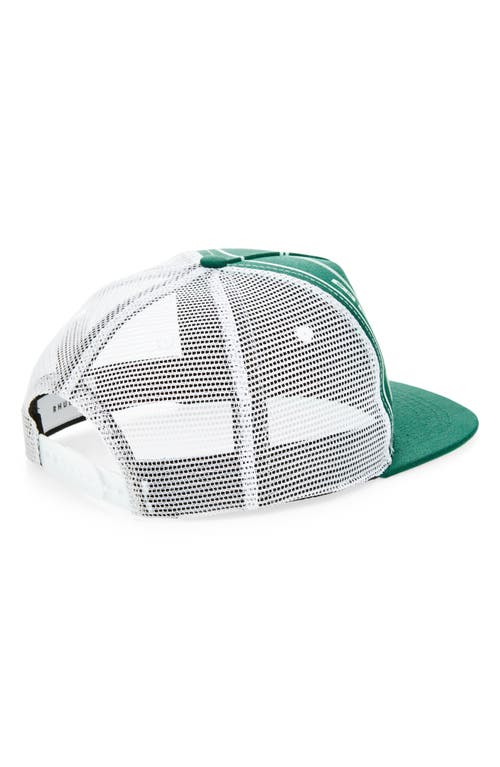 Rhude Collegiate Scramble Trucker Hat In Green
