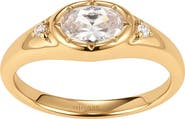MADE BY MARY Oval Birthstone Signet Ring