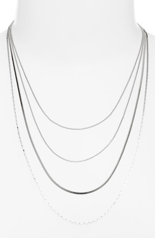 Nordstrom Demi Fine Layered Chain Necklace In Metallic