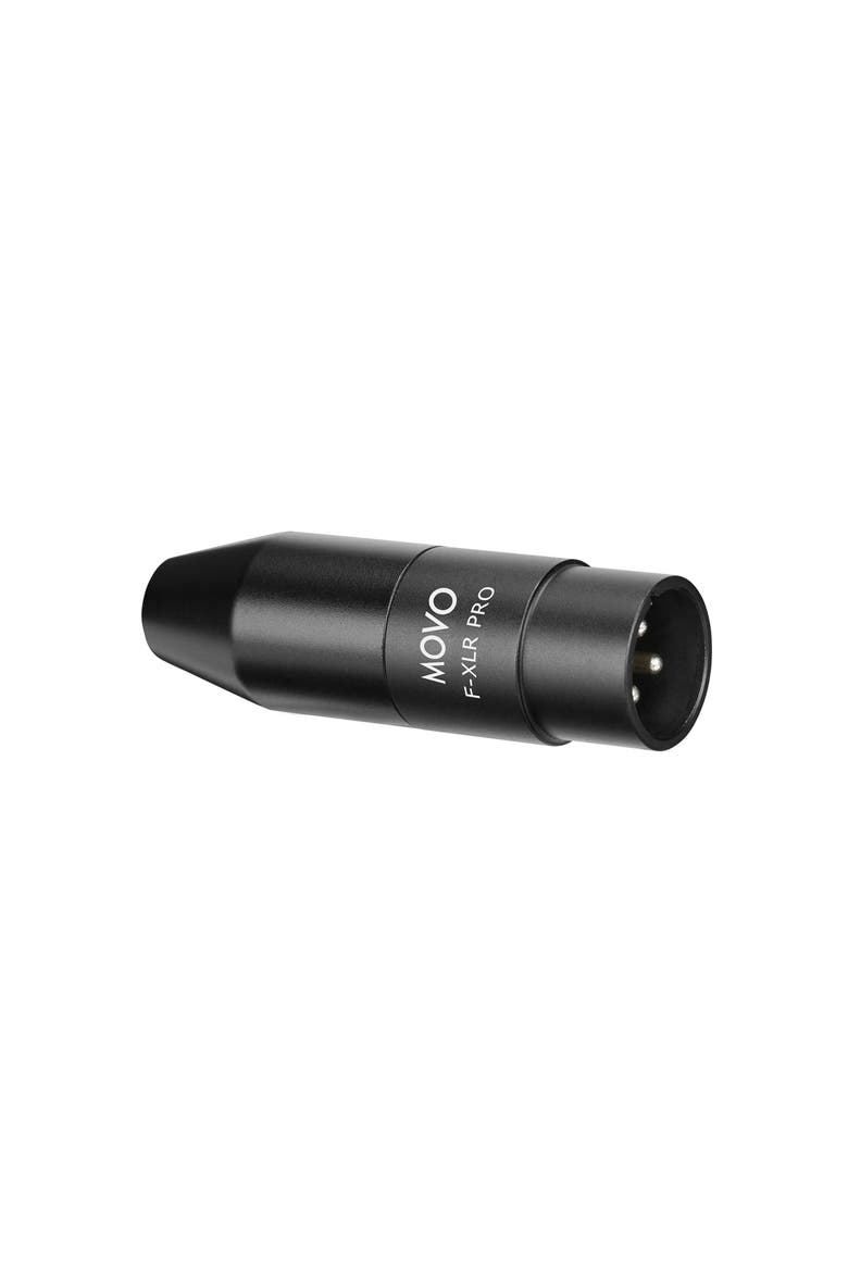 FXLR-PRO 3.5mm (TRS) Mini-Jack Female Microphone Adapter to 3-pin XLR Male Connector, Alternate, color, Black