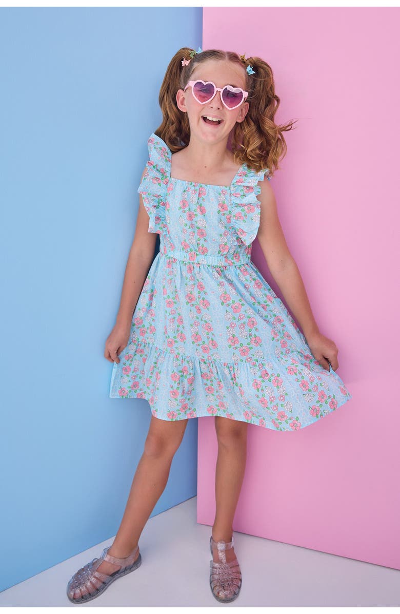 BISBY Kids' Floral Brighton Dress, Alternate, color, Meadow Marguerite Floral