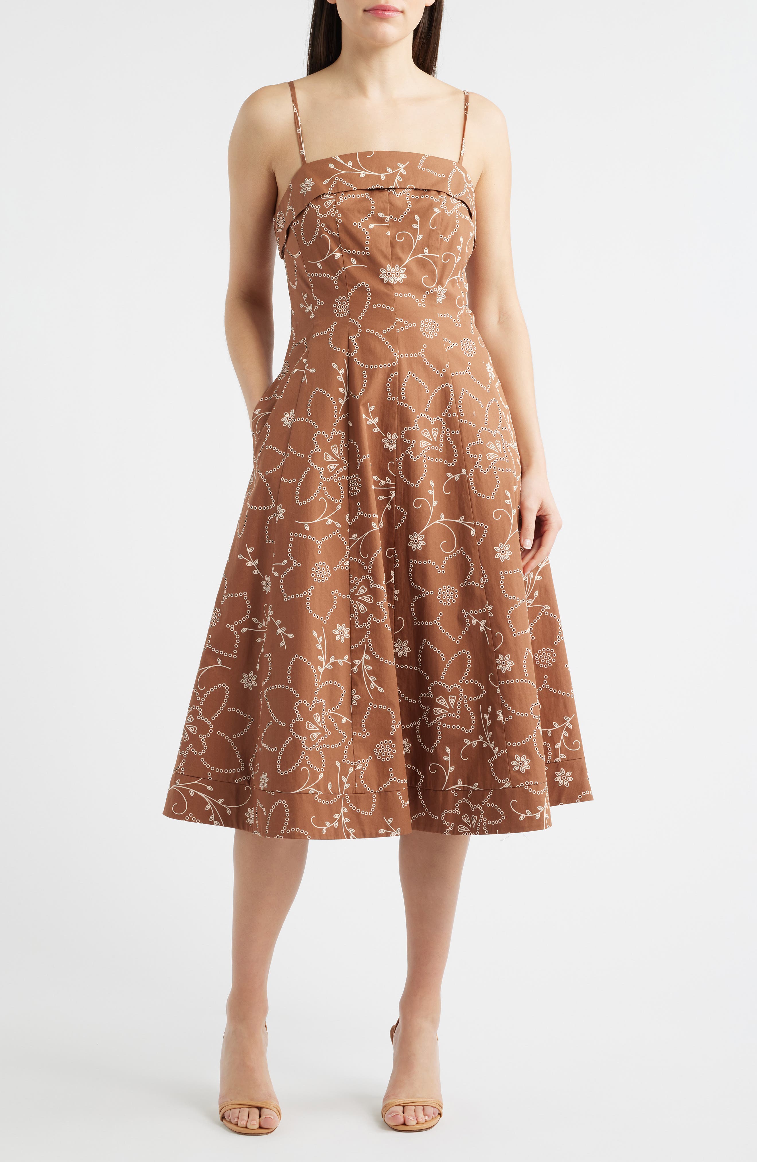 Embroidery Print Cotton Dress