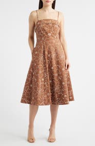 Sam Edelman Embroidery Print Cotton Dress