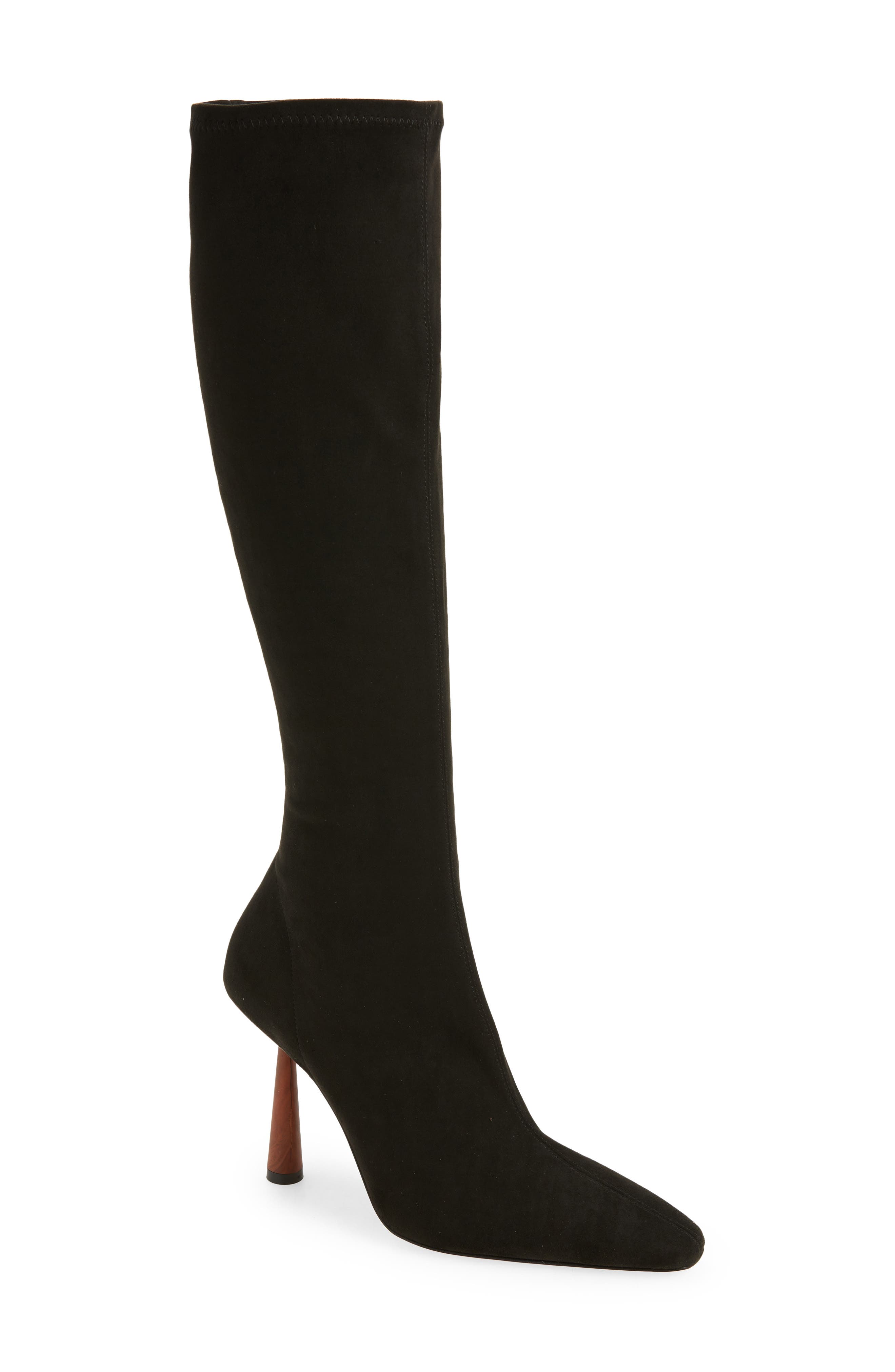 GIA BORGHINI Stretch Knee High Boot, Main, color, 