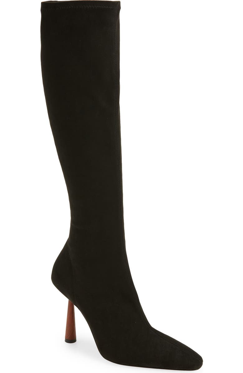 GIA BORGHINI Stretch Knee High Boot, Main, color,