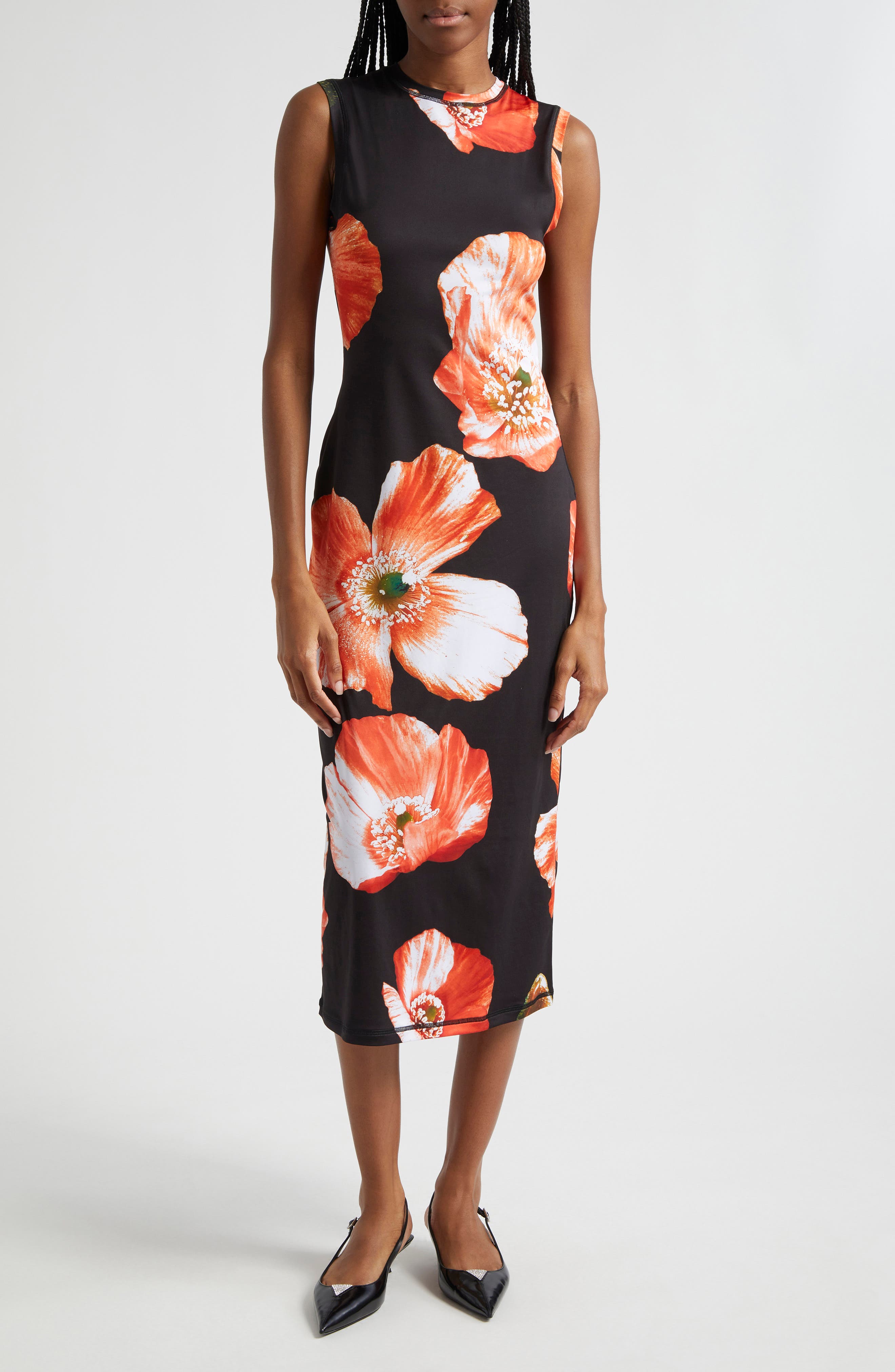 Stine Goya Danya Floral Knit Midi Dress