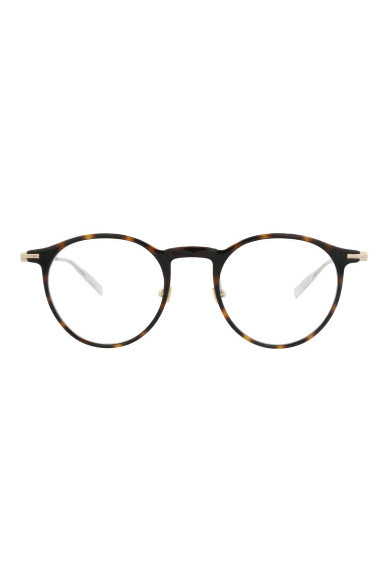 48mm Round Optical Frames, Main, color, HAVANA GOLD TRANSPARENT