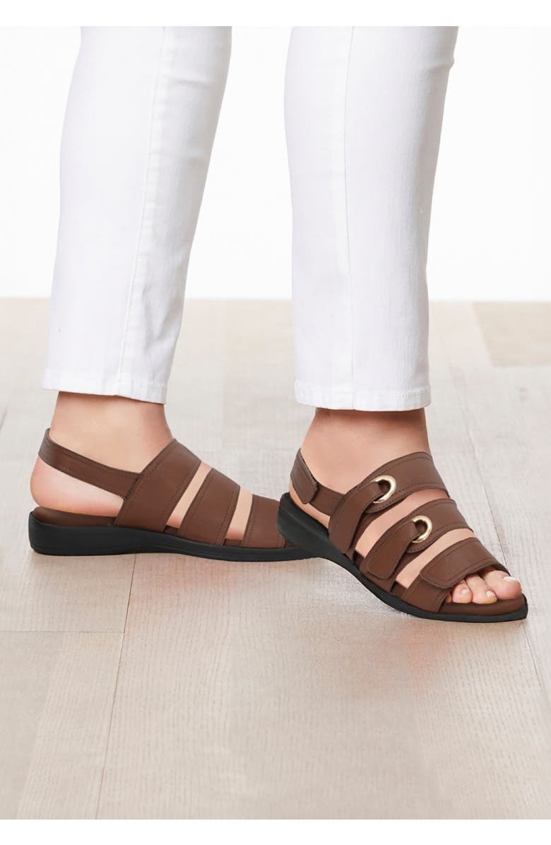 Comfortview The Winnie Orthotic Sandal, Alternate, color, Black