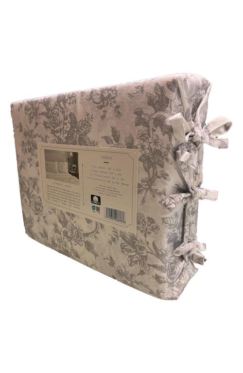 Artisan 34 Clarimont House Floral 300 Thread Count Cotton Sateen Sheet Set