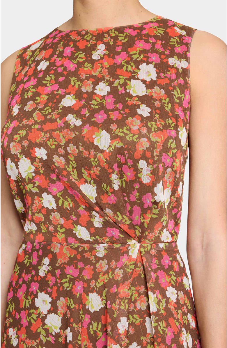 Santorelli CARMA Sleeveless Midi Dress, Alternate, color, Coconut Multi