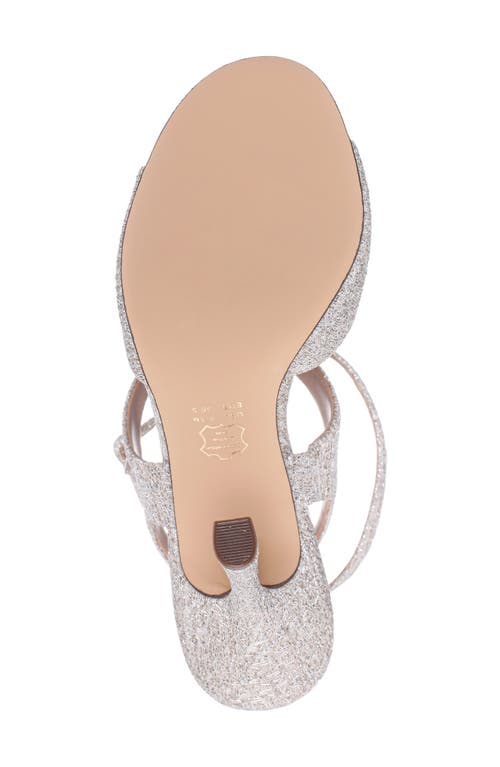 Nina Dahlia Ankle Strap Sandal In Silver