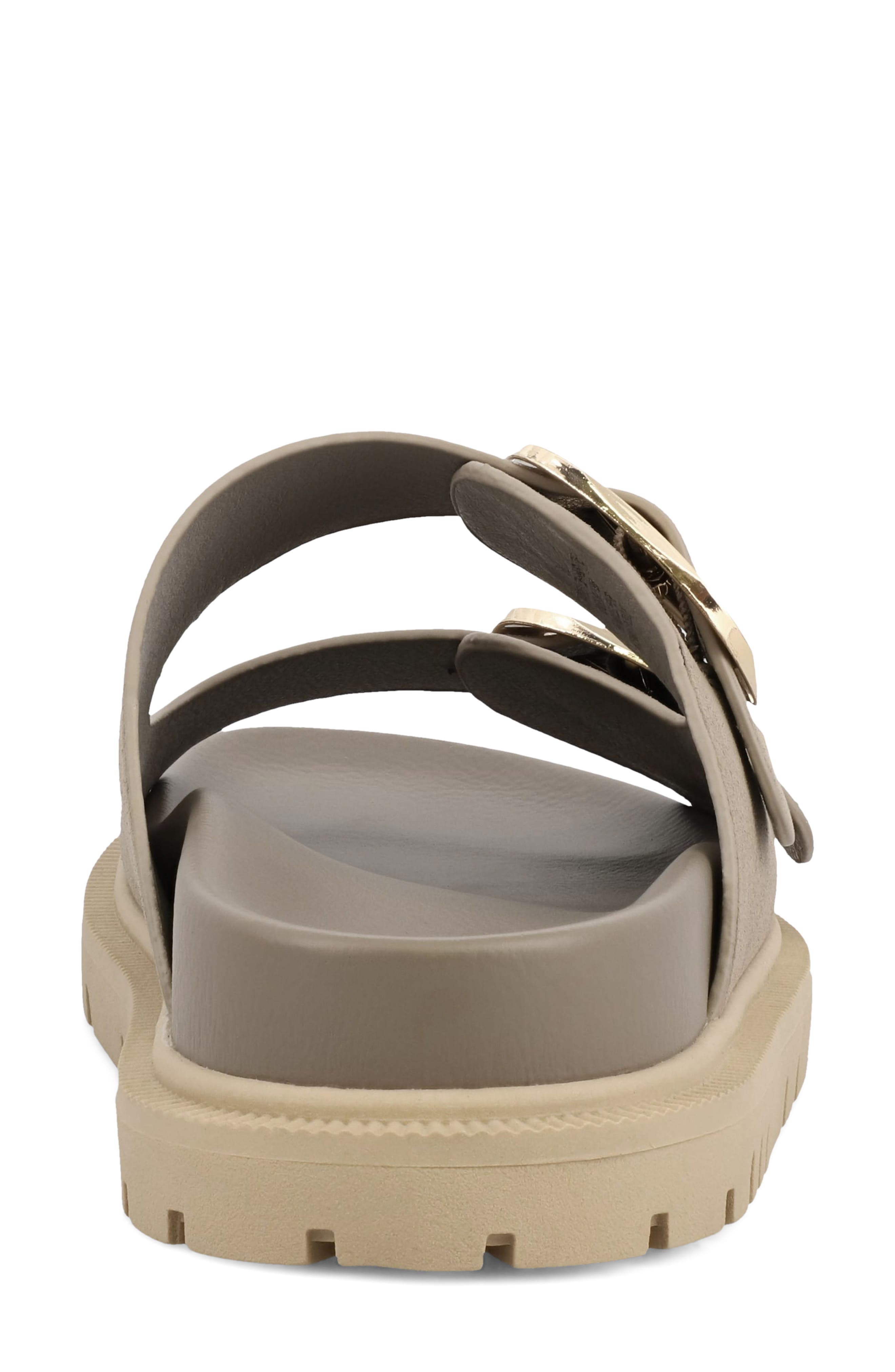 Alttar Slide Sandal, Alternate, color, TAUPE/GOLD
