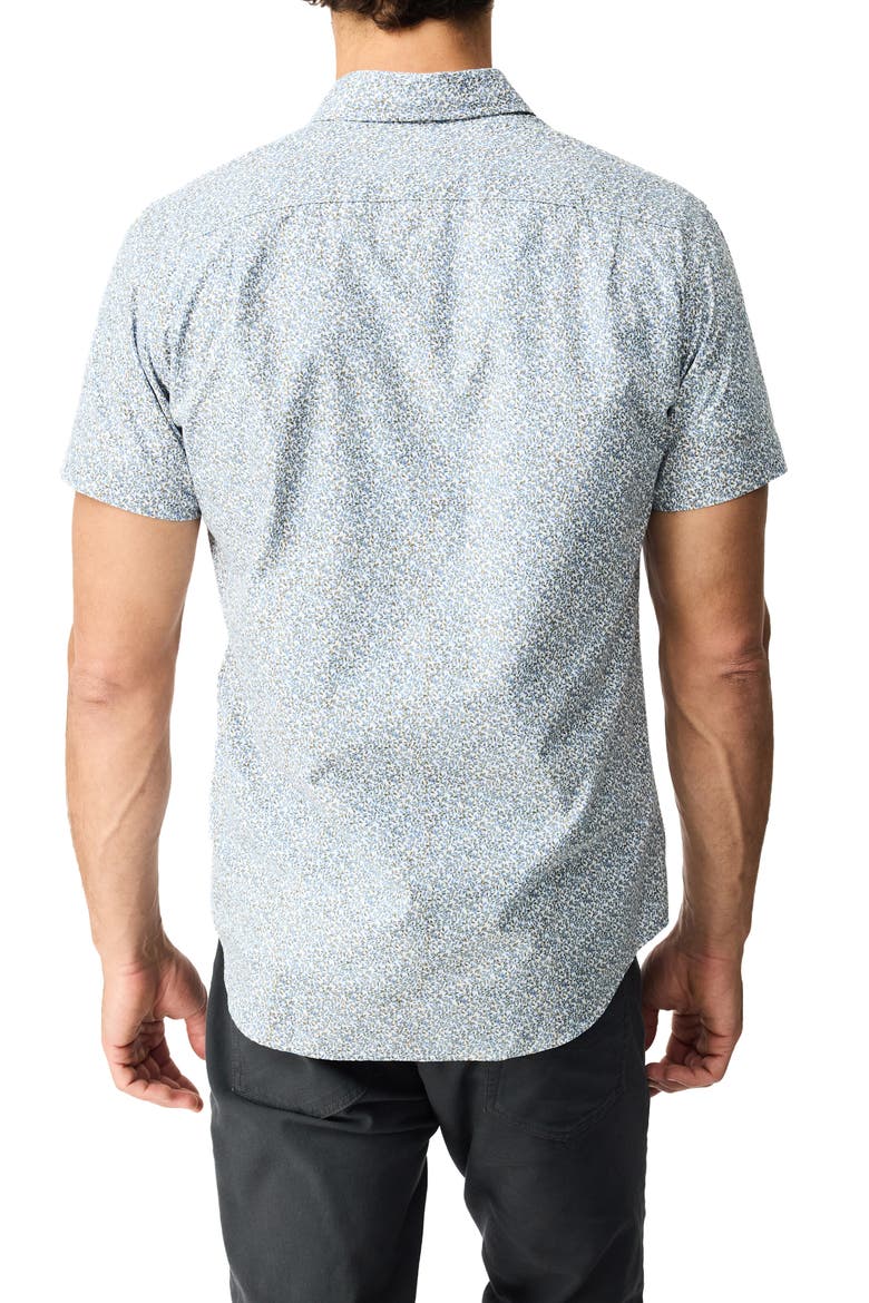 North Point Short Sleeve Cotton Shirt, Alternate, color, BLUEBELL