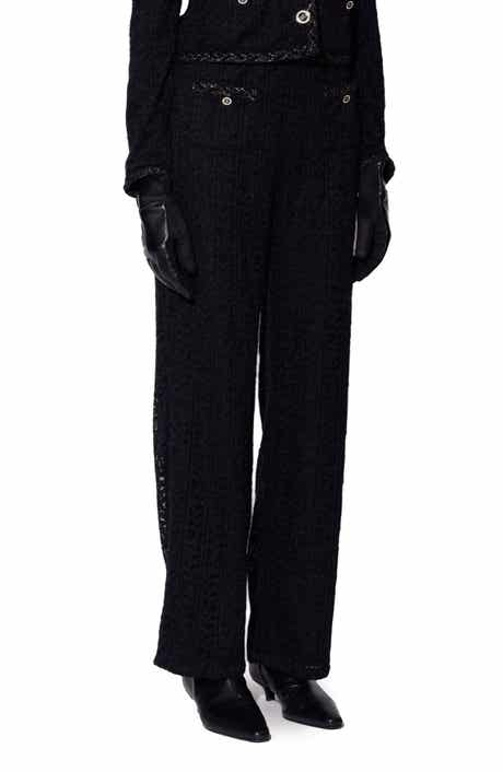 Paxton Floral Knit Straight Leg Pants