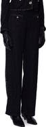 Walter Baker Paxton Floral Knit Straight Leg Pants