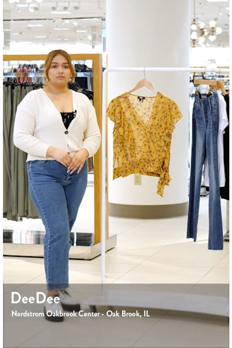 Trista Floral Ruffle Silk Blouse video