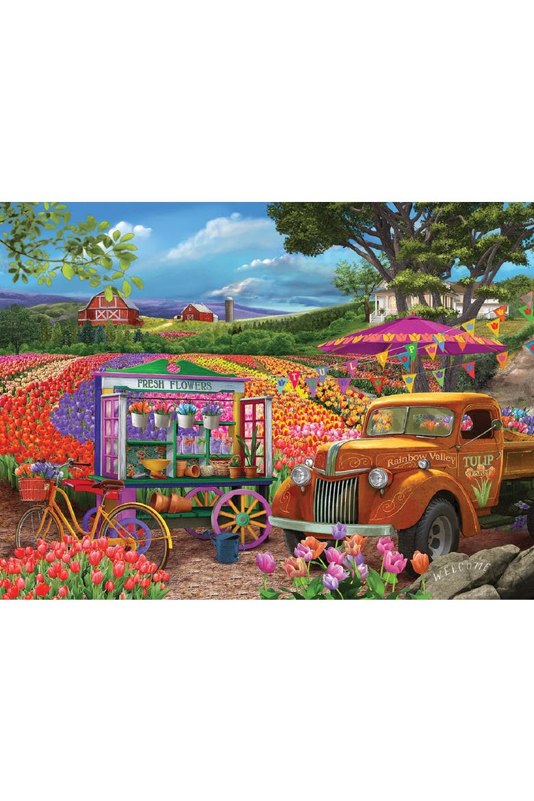 Roadside Tulips 1000 piece Jigsaw Puzzle for Adults, Alternate, color, Multicolor