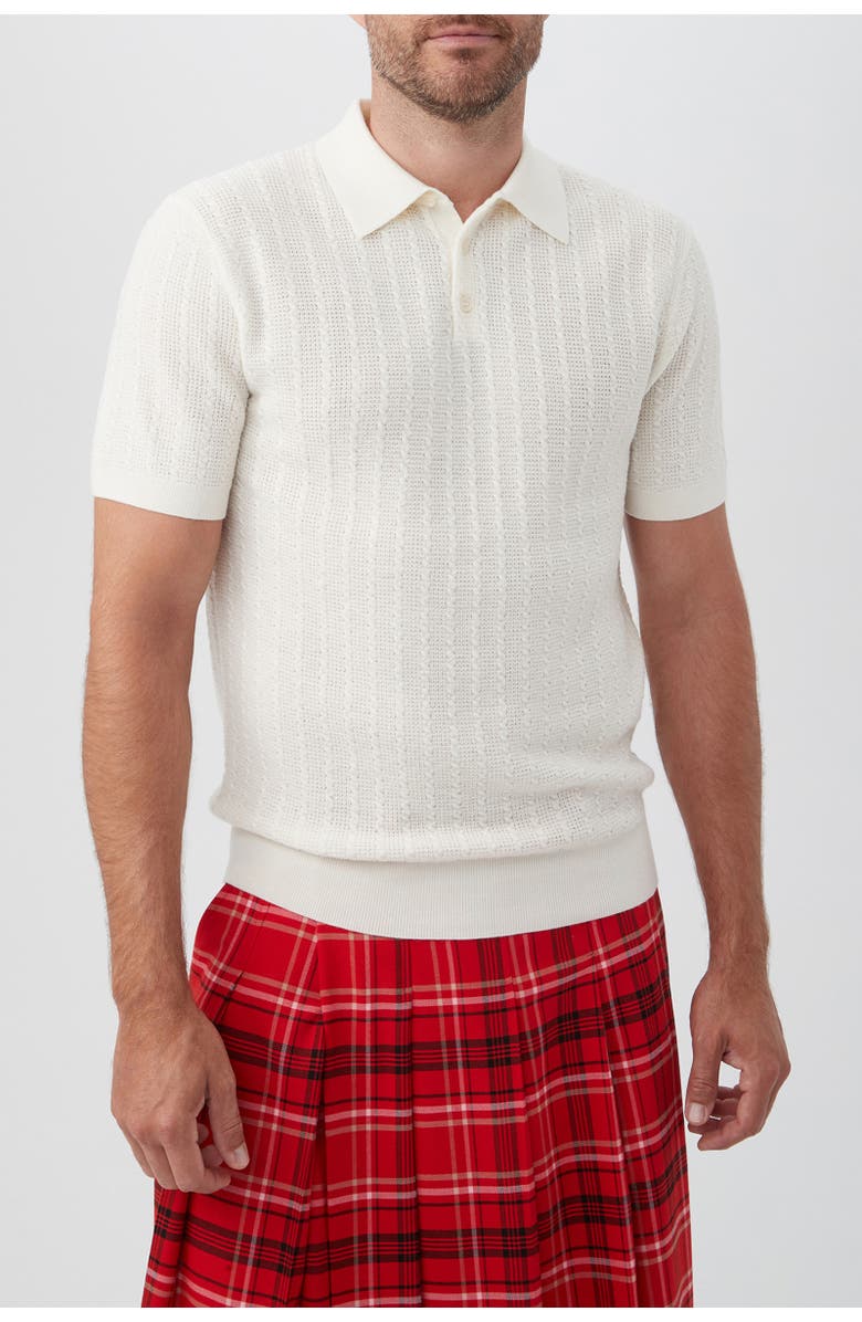 MR TURK Asher Textured Knit Polo, Main, color, 