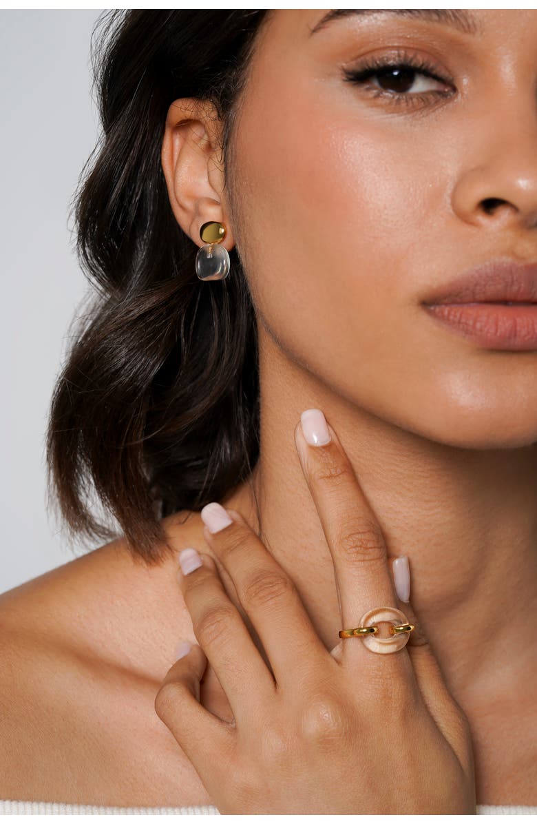Zynnia Collective Pebble Stack Studs, Alternate, color, Gold