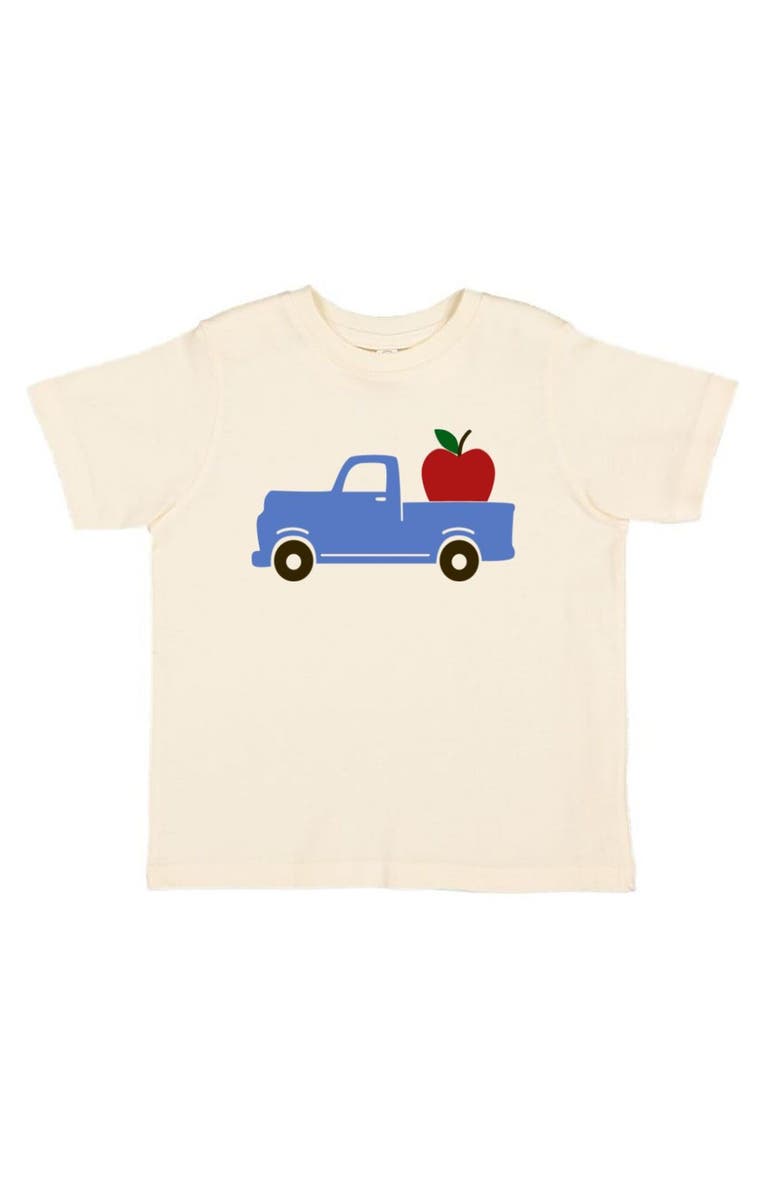 Sweet Wink Apple Truck Short Sleeve T-Shirt, Main, color, Natural