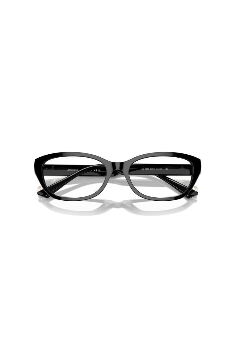 55mm Oval optical glasses, Alternate, color, Black