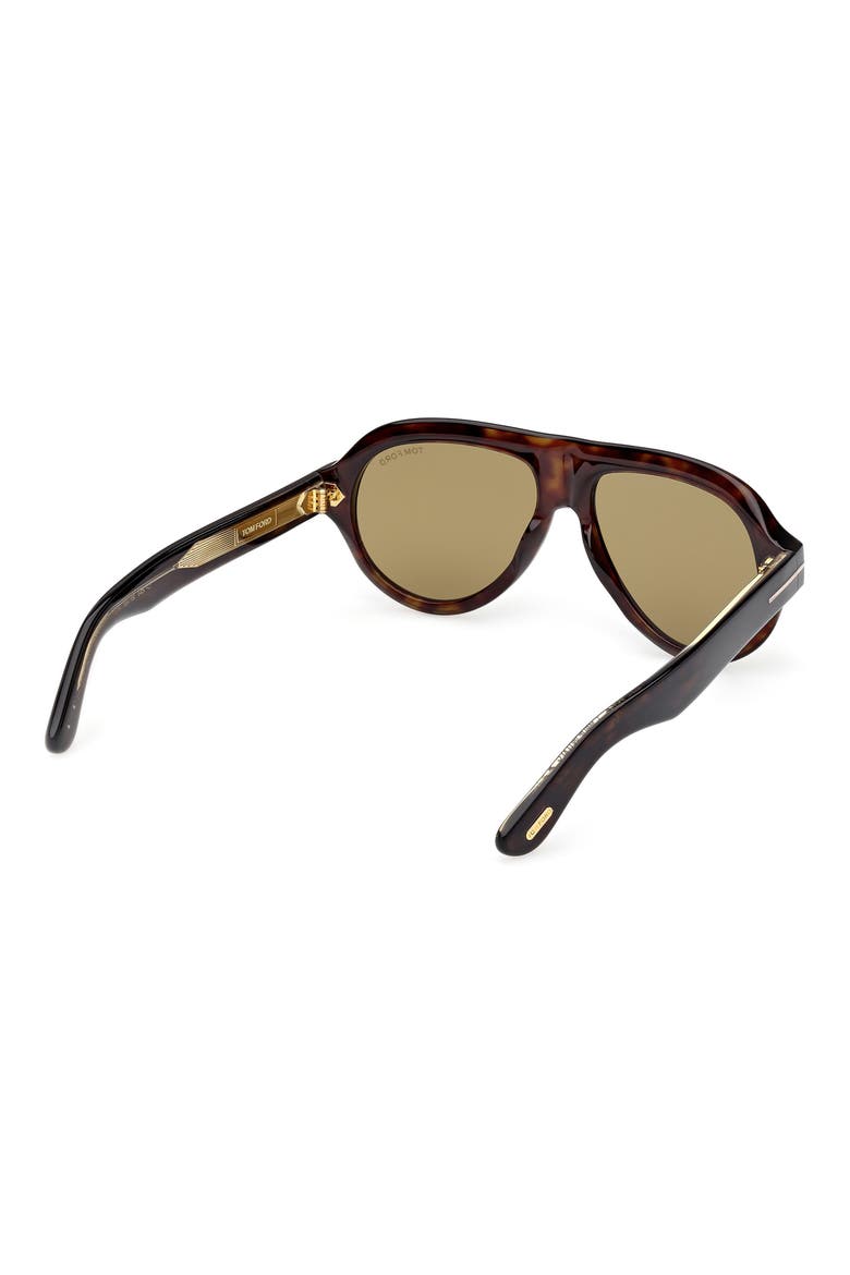 Icon 59mm Pilot Sunglasses, Alternate, color, SHINY CLASSIC DARK HAVANA
