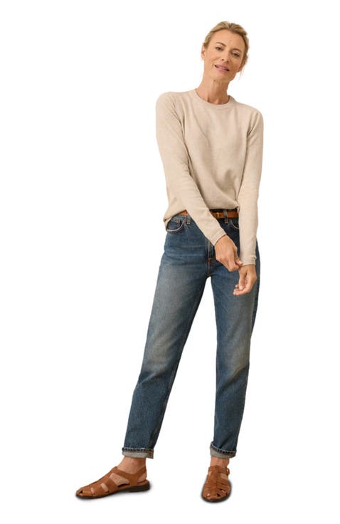 Organic Cotton Classic Fine Knit Crew Sweater