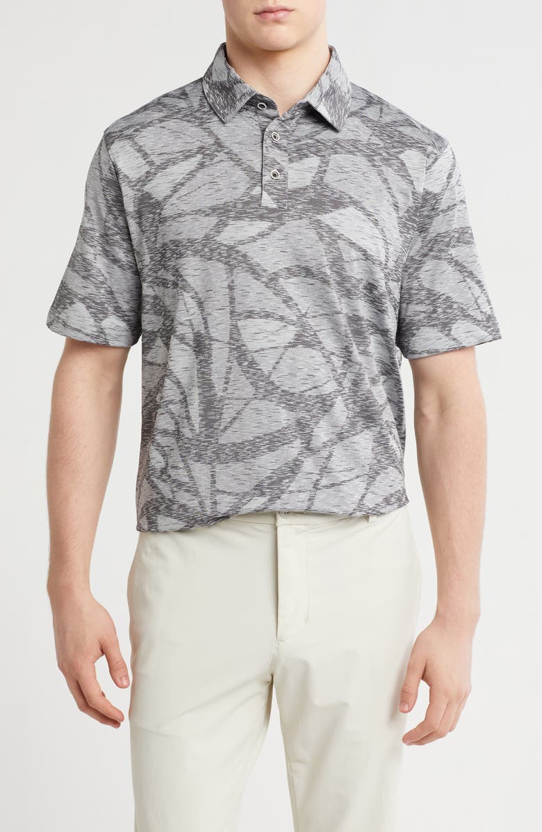 Johnston & Murphy XC4<sup>®</sup> Geo Print Performance Polo, Main, color,