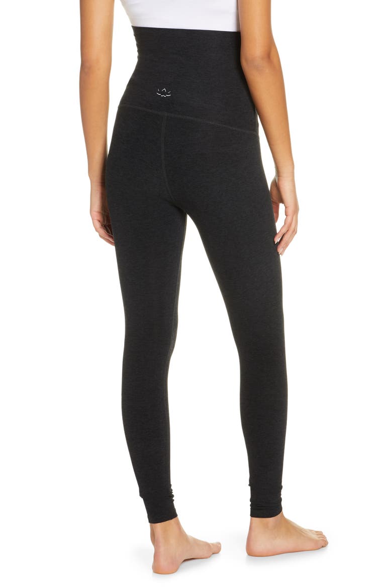 Empire Waist Maternity Leggings, Alternate, color, DARKEST NIGHT
