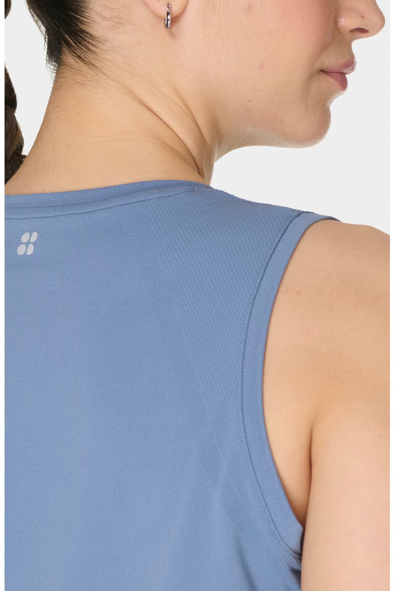 Essentials Seamless Workout Tank, Alternate, color, LUXE BLUE