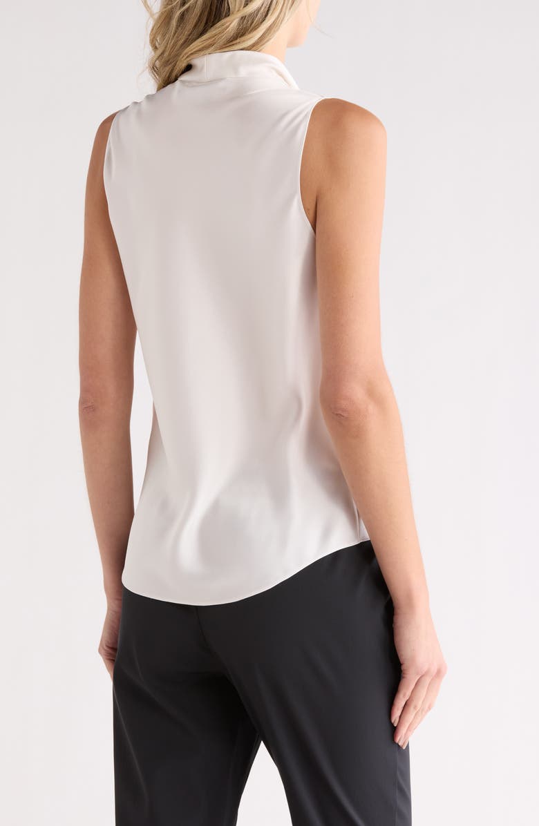 Theory Cowl Neck Sleeveless Top, Alternate, color, Ivory